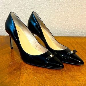 Kate Spade Black Patent Leather Point Toe Pumps Size 8